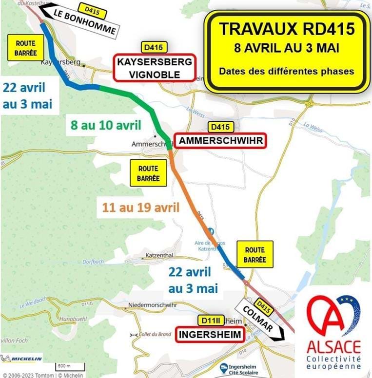 Plan des différentes phases de travaux.