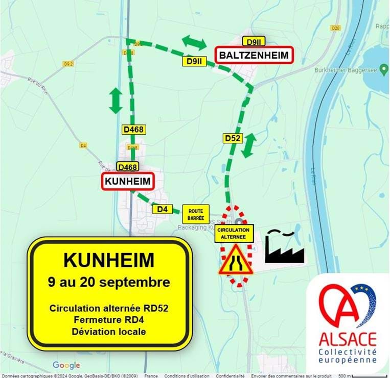 Travaux à Kunheim.