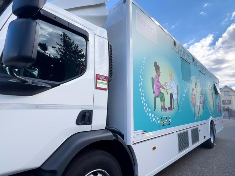 Camion dépistage de la tuberculose