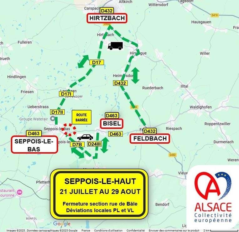 Travaux à Seppois-le-Haut.
