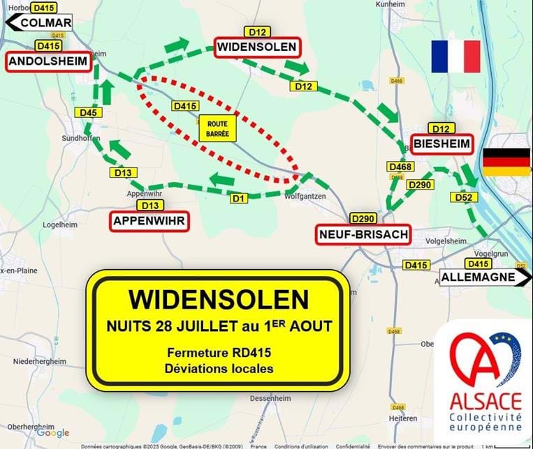 Travaux à Widensolen