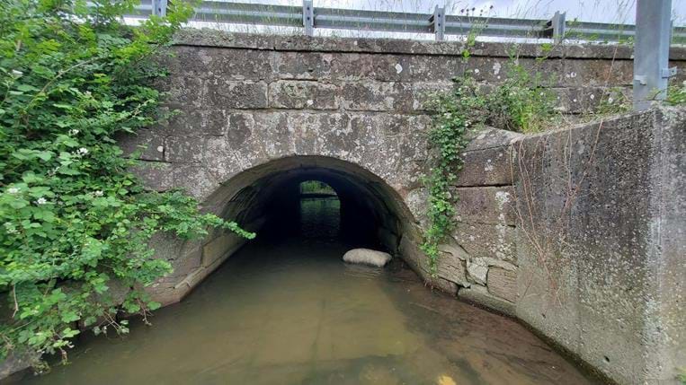 Le pont objet des travaux