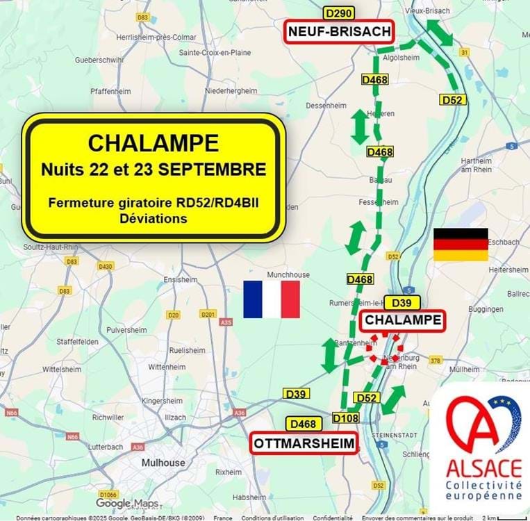 Travaux à Chalampé